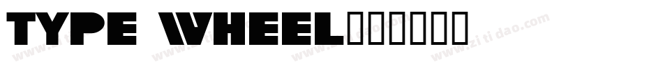 Type Wheel字体转换
